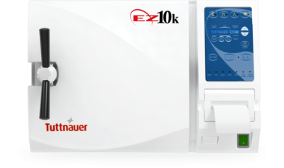 Sterilizer Autoclave EZ10K Kwiklave Quick Cycle Model w/ Printer, Size 10' x 19', 6 Gal Volume, 4 Trays, 230V, 3 full & 3 half Cassette Capacity (1/EA) by Tuttnauer USA Co. Ltd.  ID EZ10KP